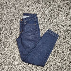 j crew toothpick jeans Darkwash Mid Rise Women's Size 27p, Stretch, Clean Cut